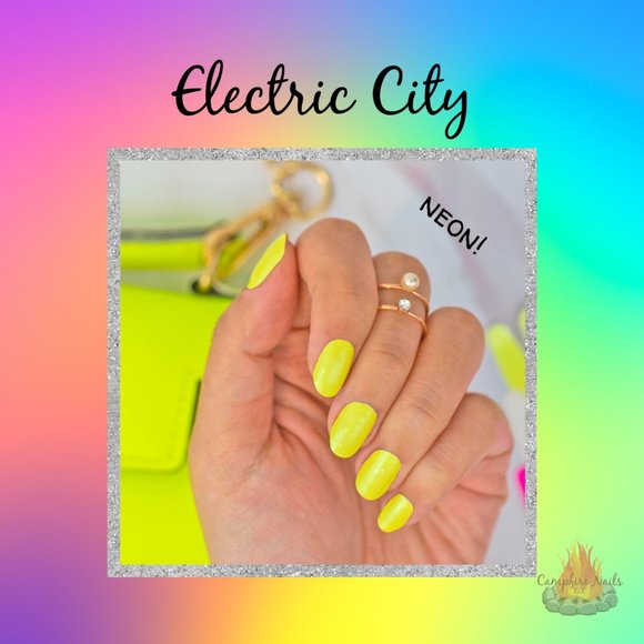 Color Street Other Electric City Neon Yellow Color Street Nail Strips Poshmark